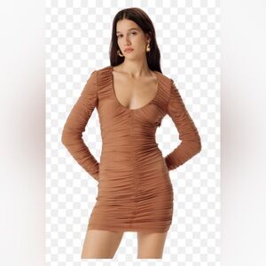 Like new! Ronny Kobo Collection Ruched Mini Dress. Size S.